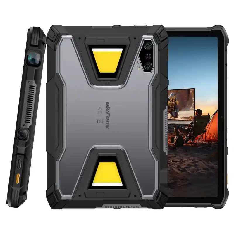 Ulefone Armor Pad 5 Ultra Tablet PC with Projector 12+512GB 64MP Main 24200mAh Android 15 Camping Light Ulefone Rugged Pad